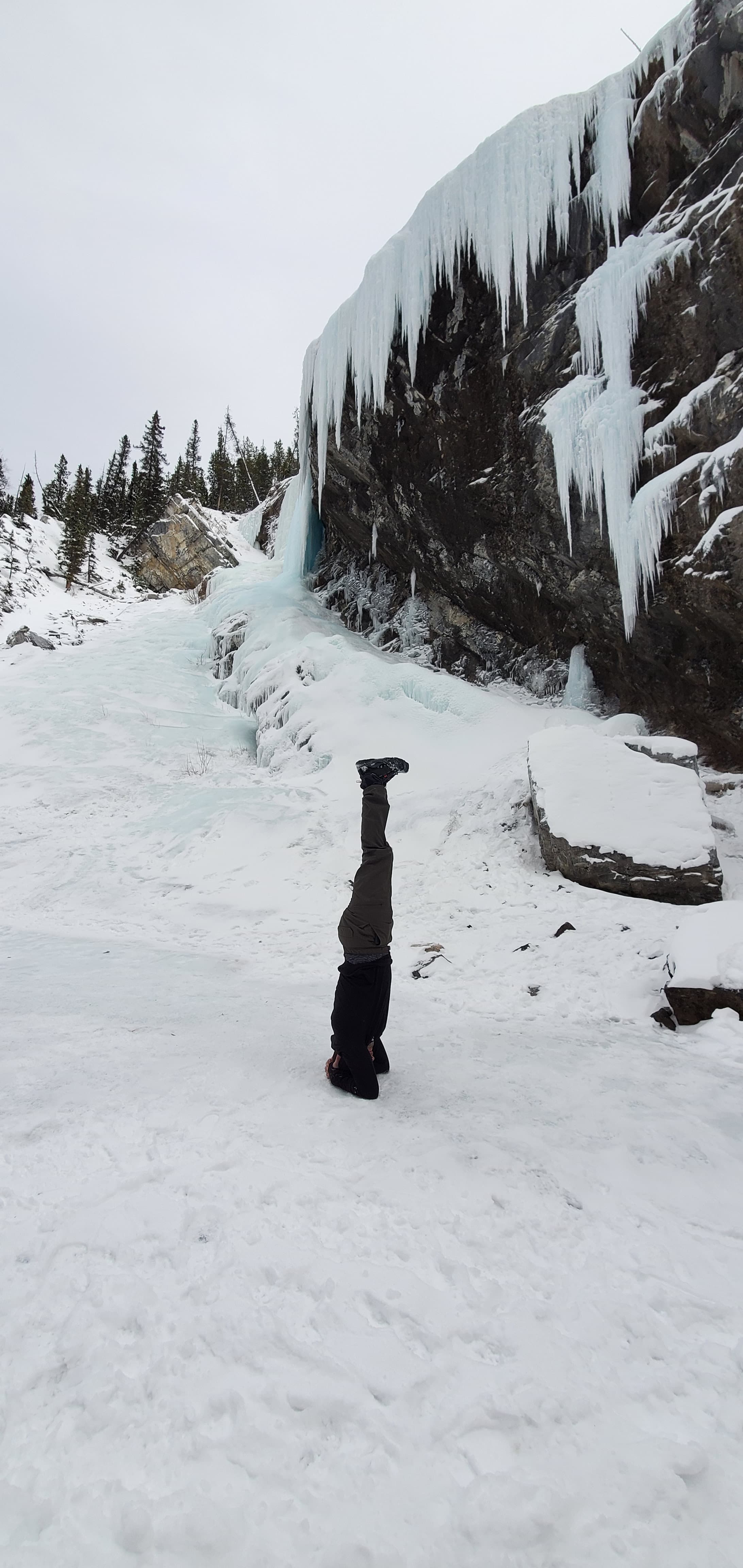 Shankara meditating on a frozen lake